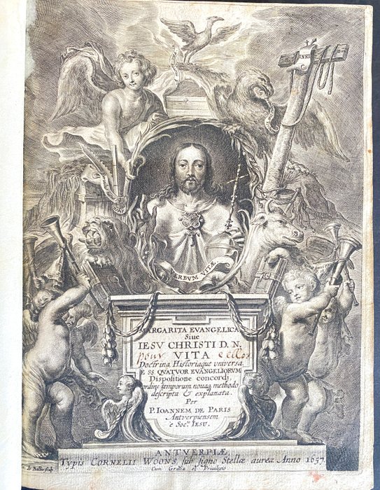 Paris, Johannes von - Margarita evangelica sive Iesu Christi D.N. vita. Doctrina, historiaque uniersa e sanctorum quatuor - 1657