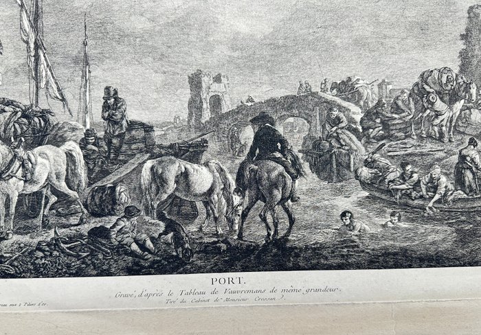 Jean Moyreau (1733–1762) - Port / Oeuvres de Wouvermans Gravées d'après ses meilleurs Tableaux