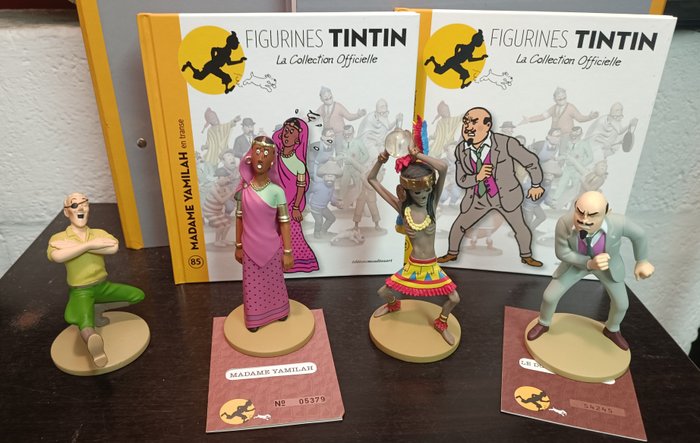 Tintin - La collection officielle - 4 figurines + certificat + livrets