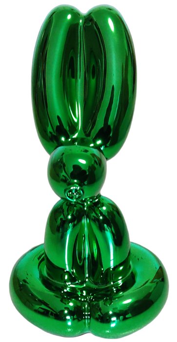 Sitting balloon rabbit - Green