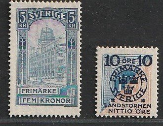 Sverige 1903/1916 - Bedre værdier - Michel 54, 106