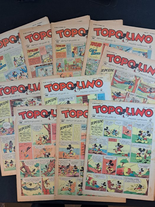 Topolino Giornale 1948 - 10 Comic - 1948