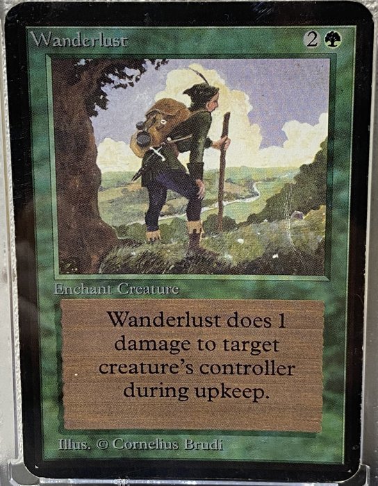 Wizards of The Coast - 1 Card - Wanderlust, Limited Edition Alpha, Excellent