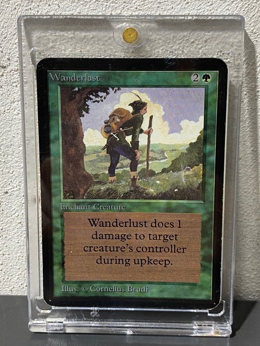 Wizards of The Coast - 1 Card - Wanderlust, Limited Edition Alpha, Excellent