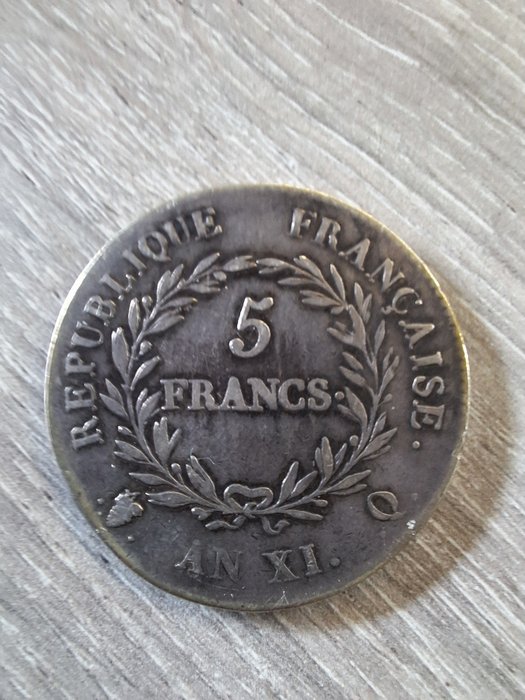 Frankrig 5 Francs 1802 An XI Q  (Ingen mindstepris)