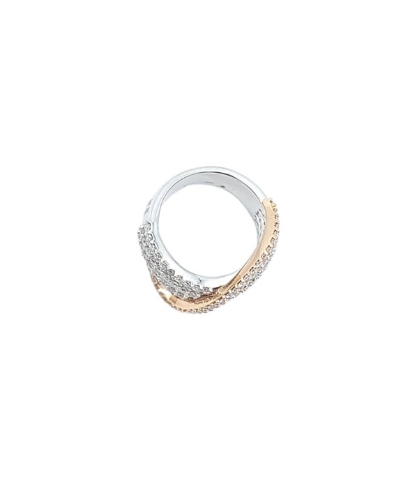 Massimo Raiteri - Ring - 18 kraat Hvidguld, Rosaguld -  1.76ct. tw. Diamant (Natur)