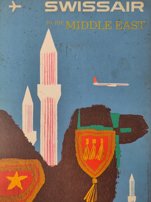 Fritz Bühler - Swissair to MIDDLE EAST - 1950‹erne