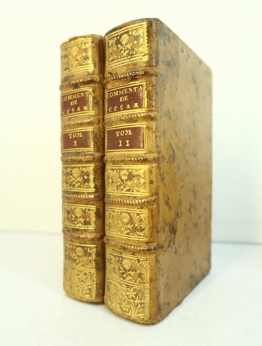 Jules César ; Aulus Hirtius ; Nicolas d'Abalancourt ; Noël-François De Wailly - Les Commentaires de Cesar, Nouvelle édition, revue  retouchée avec soin - 1788