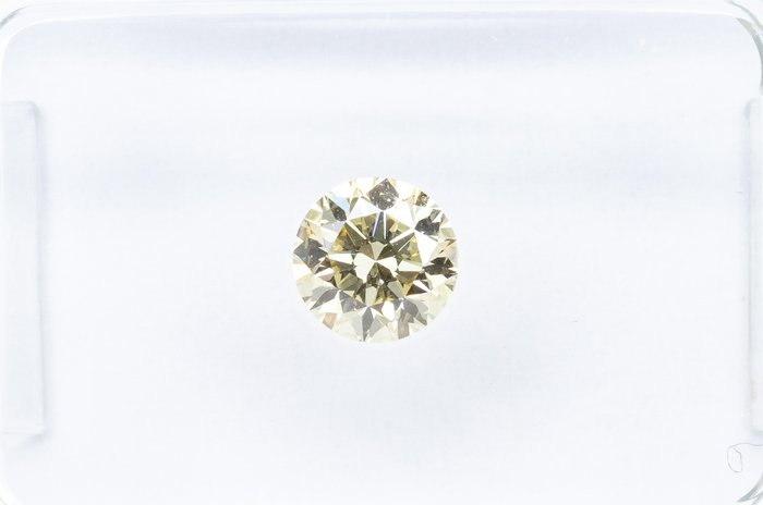 Ingen mindstepris - 1 pcs Diamant  (Natur)  - 0.51 ct - Rund - VVS2 - International Gemological Institute (IGI) - Farvekvalitet: Y-Z