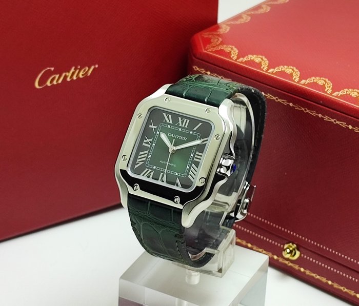 Cartier - Santos Dumont Green Automatic - WSSA0061 - Mænd - 2011-nu