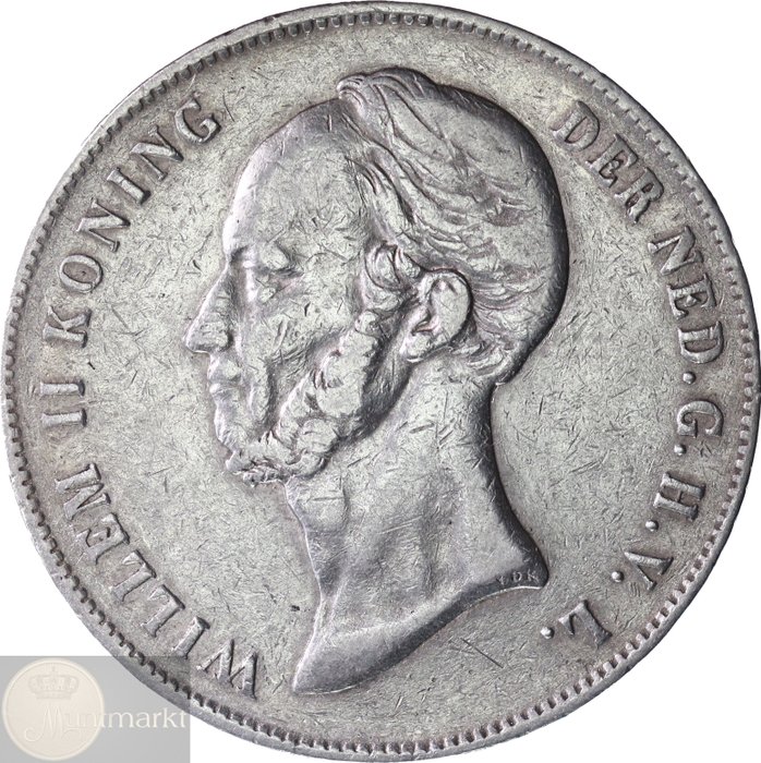 Holland. Willem II, III  Wilhelmina. 2 1/2 Gulden 1848, 1872 en 1932 (3 verschillende vorsten)  (Ingen mindstepris)