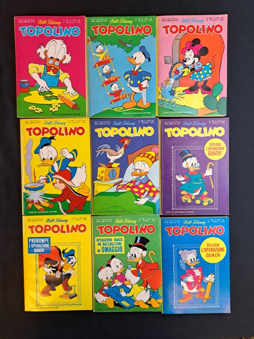 Topolino Libretto nn. 900/999 - Sequenza Semi-Completa - 99 Comic - Første udgave - 1973/1975