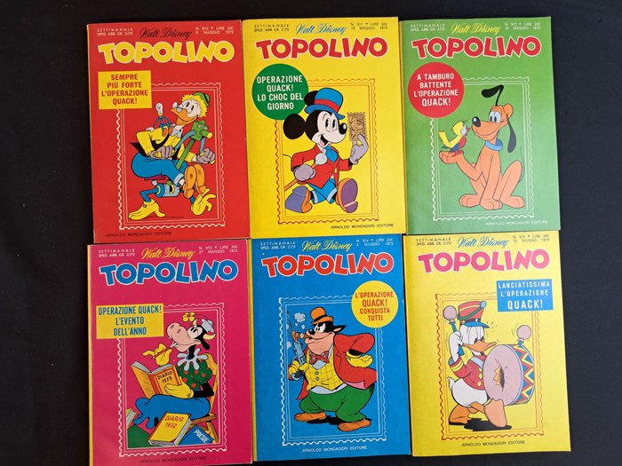 Topolino Libretto nn. 900/999 - Sequenza Semi-Completa - 99 Comic - Første udgave - 1973/1975