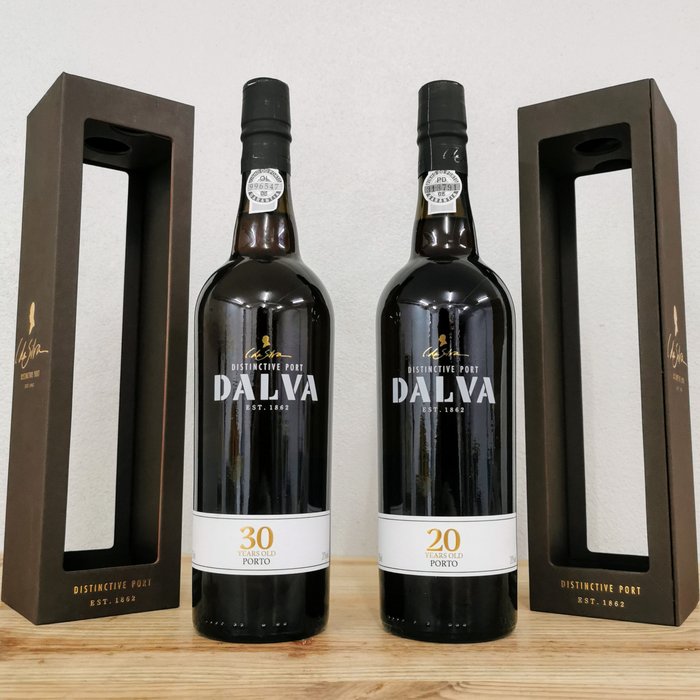 C. da Silva - Dalva - 20 years old Tawny, 30 years old Tawny -  Douro  - 2 Flasker (0,75 L)