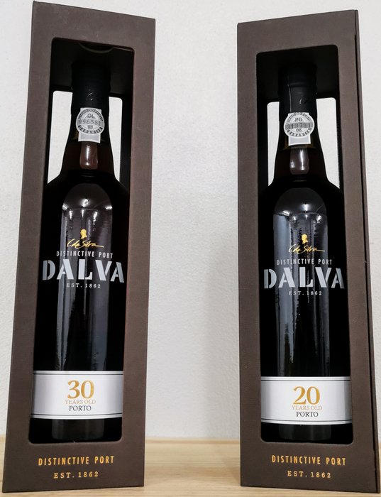 C. da Silva - Dalva - 20 years old Tawny, 30 years old Tawny -  Douro  - 2 Flasker (0,75 L)