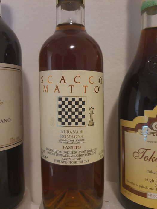 1996 S.Giusto Rentennano, 2000 Fattoria Zerbina Scacco Matto  1994 Tokaji Aszu 5 Puttonyos - Tokaj, Toscana - 3 0.375L  0.5L