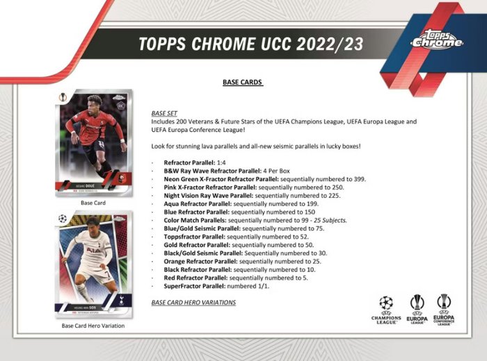 2022/23 Topps Chrome UCL Hobby Lite Box - Chase The Autograph - 1 Sealed box - Næsten så god som ny (NM)