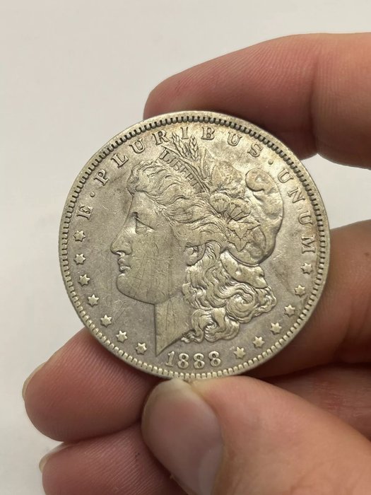 Förenta staterna. Morgan Dollar 1888-O VAM-4 "Hot Lips" Double Die Obverse  (Ingen mindstepris)