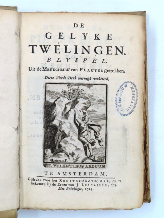 Johannes Antonides van der Goes - Convoluut met 4 spelen - 1713-1719