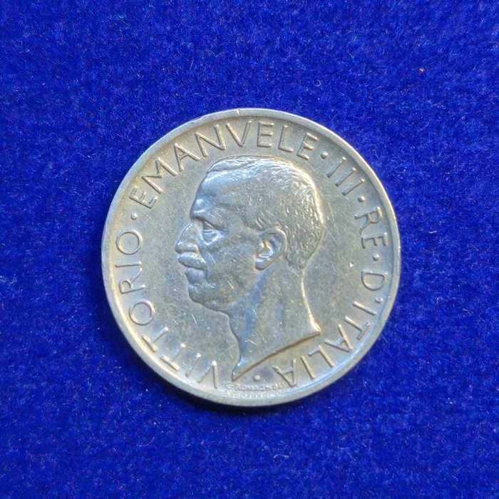 Italien Kongeriget Italien Vittorio Emanuele III di Savoia (1900-1946) 5 Lire 1926/1930 "Aquilotto" (serie completa di 8 monete)  (Ingen mindstepris)