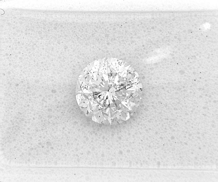 1 pcs Diamant  (Natur)  - 1.02 ct - Rund - G - SI3 - Gemewizard Gemological Laboratory (GWLab)