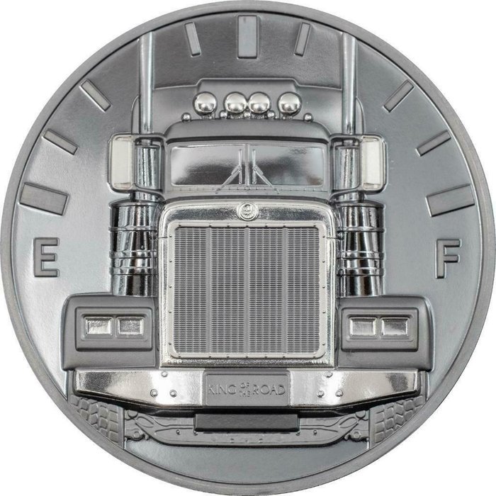 Cook-øerne. 10 Dollars 2022 Truck – King of the Road, 2 Oz (.999)