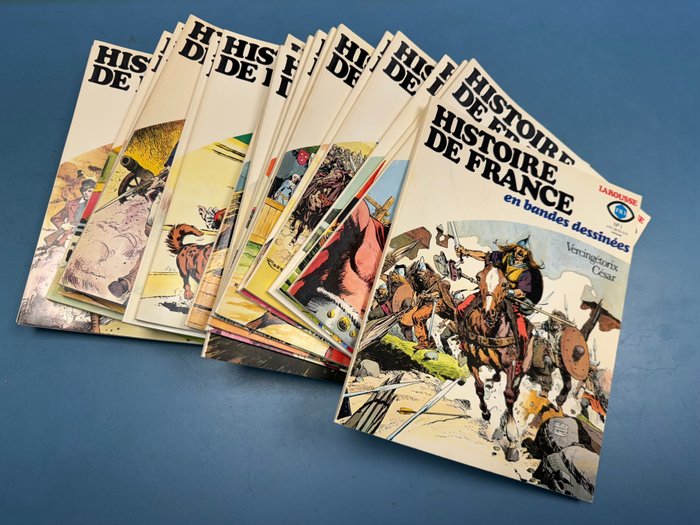 L'Histoire de France en bande dessinée T1 à T24 - Série complète - 24x B - 24 Album - Første udgave - 1976/1978