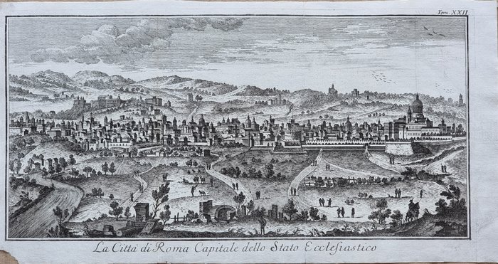 Thomas Salmon (1679-1767) - Giovanni Battista Albrizzi (1698-1777) - La Città di Roma Capitale dello Stato Ecclesiastico