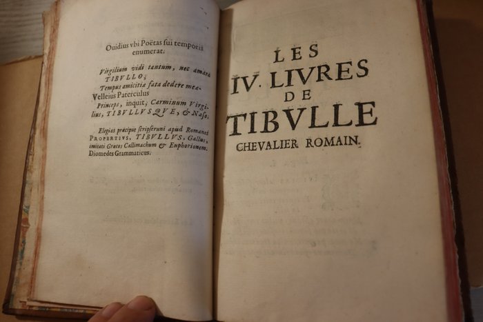 Tibulle / [De Marolles Abbé de Villelloin ] - Les élégies de Tibulle, chevalier romain - 1653