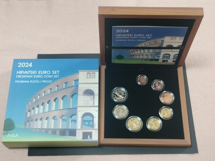 Kroatien. Proof Set / 2 Euro 2024 (3 items)