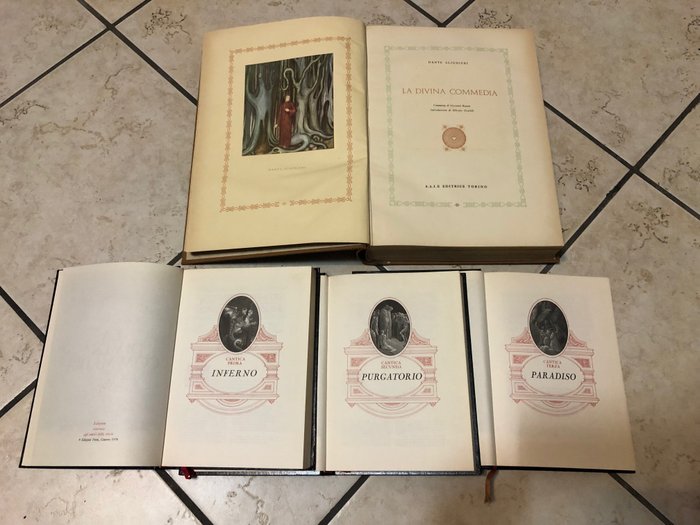 Dante Alighieri - La Divina Commedia illustrata da E. Mazza / La Divina Commedia illustrata da G. Dorè - 1956