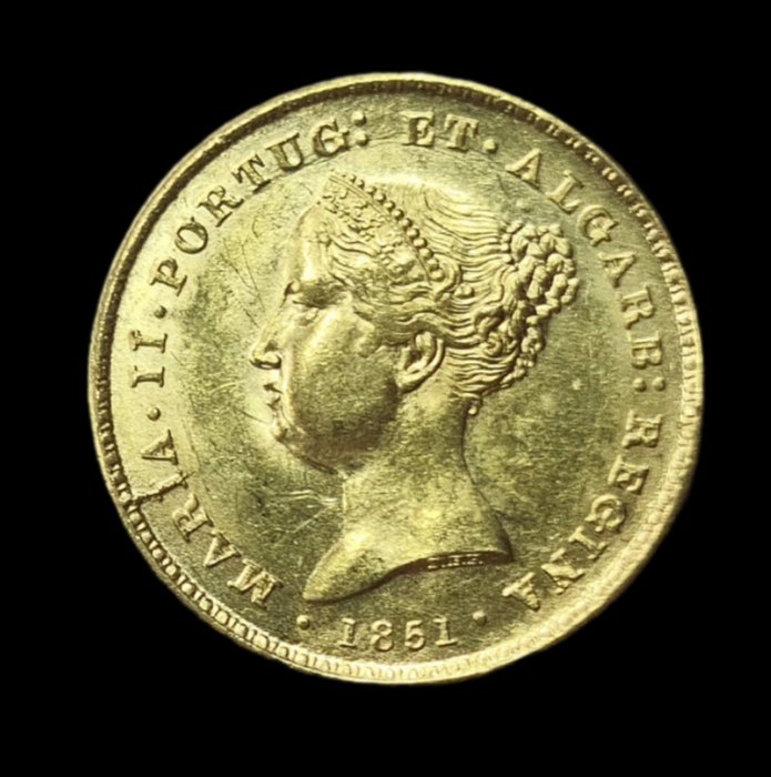 Portugal D Maria II (1834-1853) 2500 Reis 1851