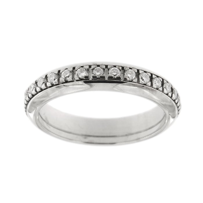 DonnaOro - Vielsesring - Infinity - 18 kraat Hvidguld Diamant (Natur)