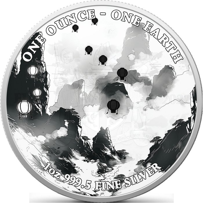 Fiji. 1 Dollar 2022 One Earth - Josei Manga, 1 Oz (.999)  (Ingen mindstepris)