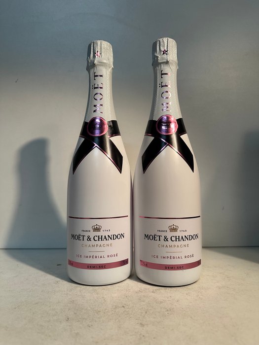 Moët  Chandon, Moët  Chandon Ice Imperial  Rose - Champagne Demi-Sec - 2 Flasker (0,75 L)