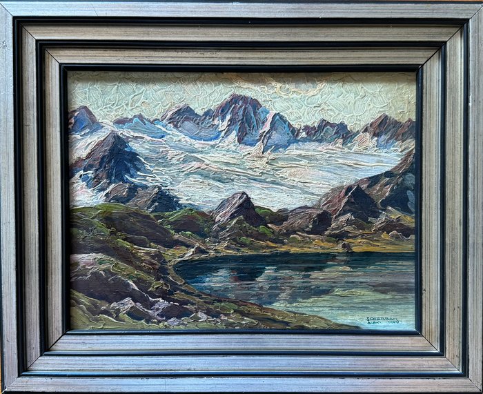 Alexander SCHERBAN (1886-1964) - Lago nelle alpi