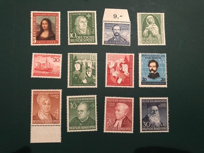 Tyskland, Forbundsrepublikken 1952/1953 - To komplette bind - Michel 148/176