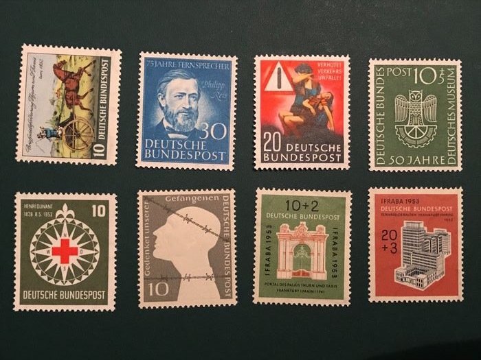 Tyskland, Forbundsrepublikken 1952/1953 - To komplette bind - Michel 148/176