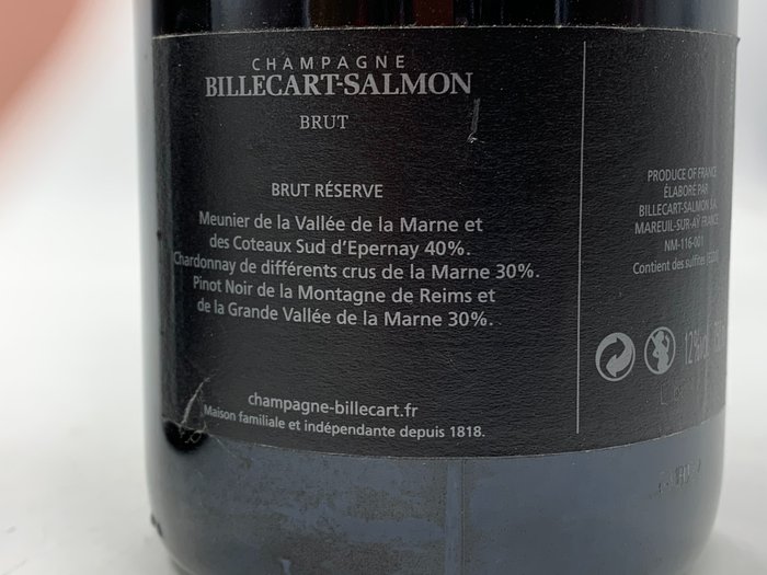 Billecart-Salmon, Brut Réserve - Champagne - 3 Flasker (0,75 L)