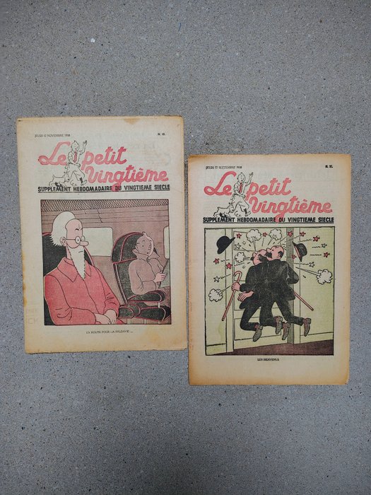 Le Petit Vingtième 37 en 45 - Tintin en Syldavie - 2 magasiner - 1938