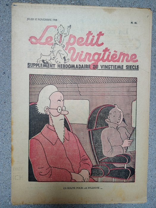 Le Petit Vingtième 37 en 45 - Tintin en Syldavie - 2 magasiner - 1938