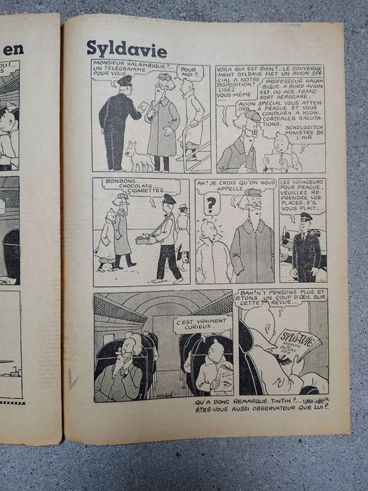 Le Petit Vingtième 37 en 45 - Tintin en Syldavie - 2 magasiner - 1938