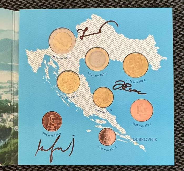 Kroatien, Slovakiet. Year Set / 2 Euro 2023/2024 (2 items)  (Ingen mindstepris)