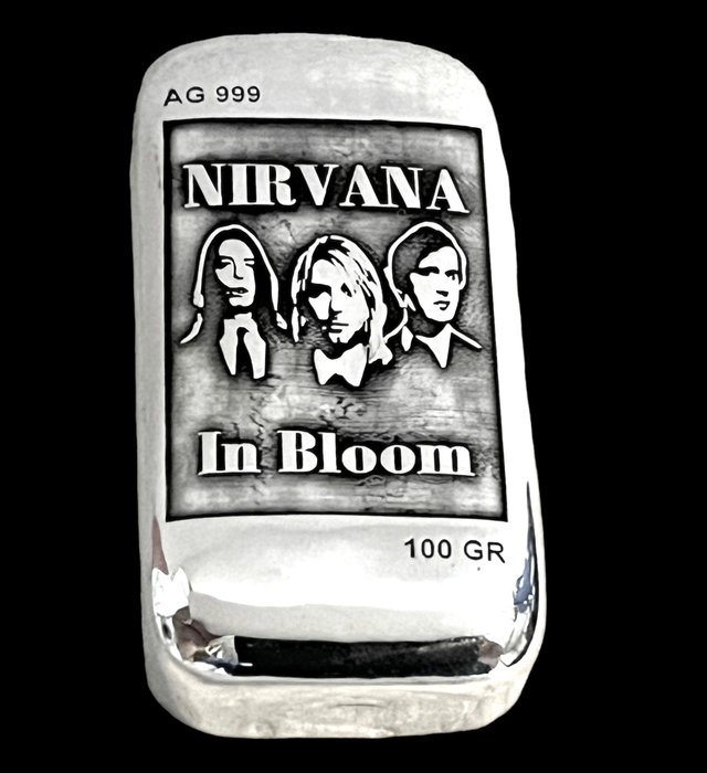 100 gram - Sølv 999 - Nirvana  -No Reserve-  (Ingen mindstepris)