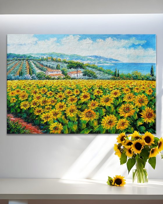 CleliaArt - Coastal Sunflowers