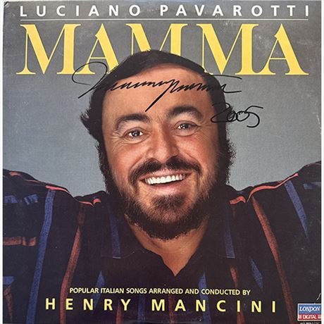 Luciano Pavarotti Signed in person - LP 33 - Mamma