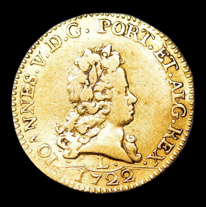 Portugal. D. João V (1706-1750). Escudo (1.600 reis) 1722 (L) - Lisboa