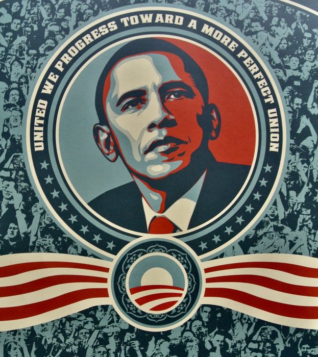 Shepard Fairey (OBEY) (1970) - Obama Yes We Did Numbered Edition + Bonus