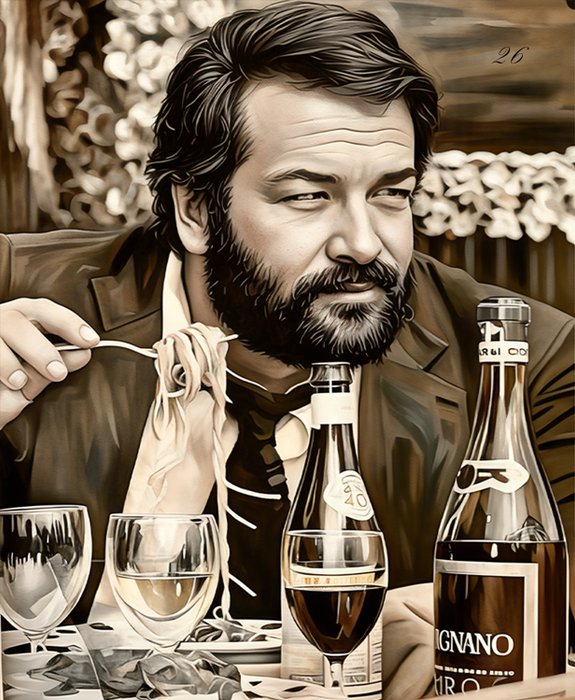 Bud spencer - Bud Bud - by Raffaele De Leo - Giclèe Fine art 6/30