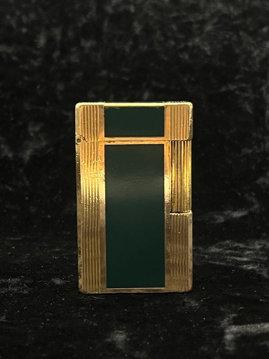 S.T. Dupont - Rare Vintage Green Ligne 1 - Lighter - Forgyldt, Laque de Chine